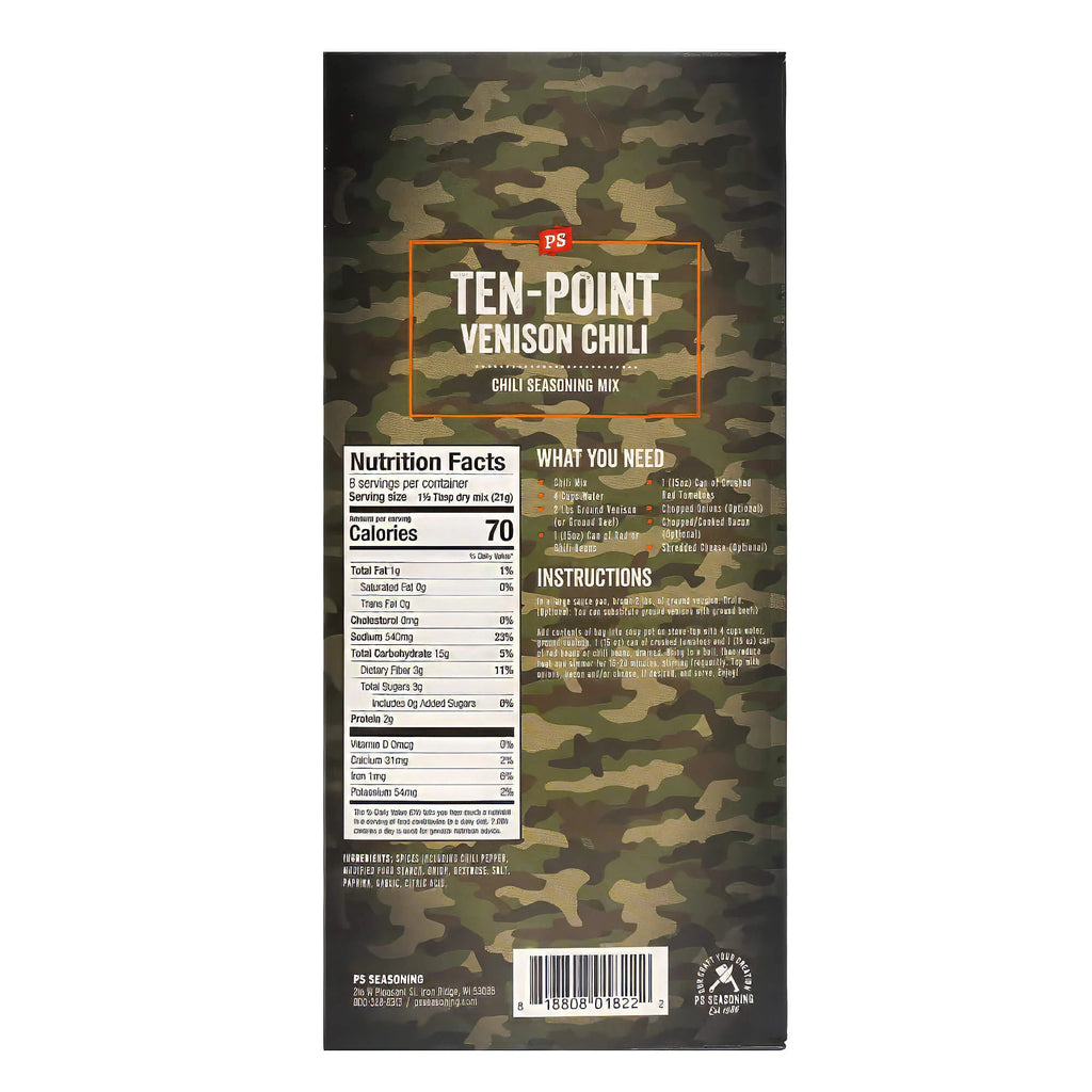 PS Ten-Point Venison Chili Seasoning Mix