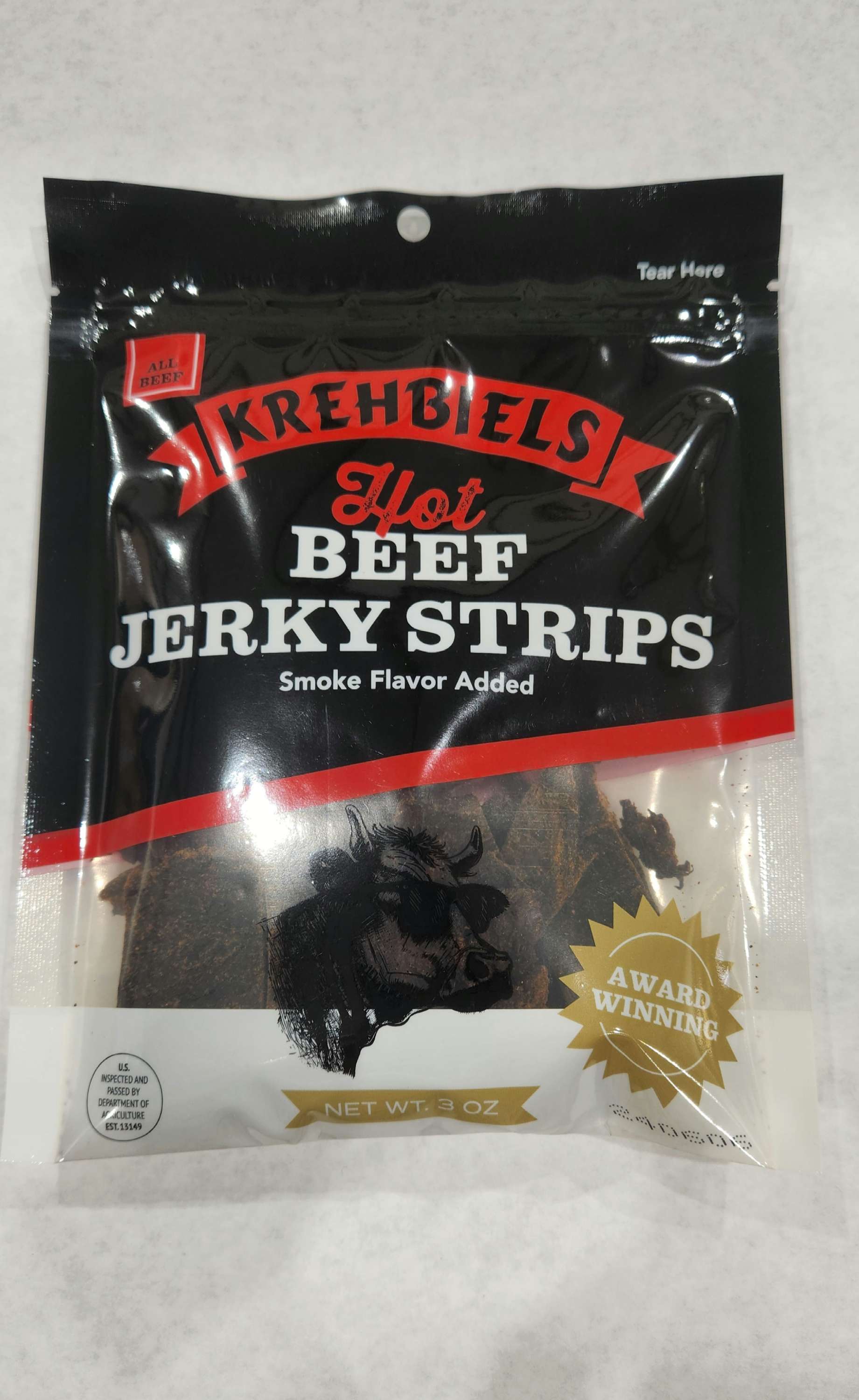 Hot Beef Jerky (3 Oz.) image 0