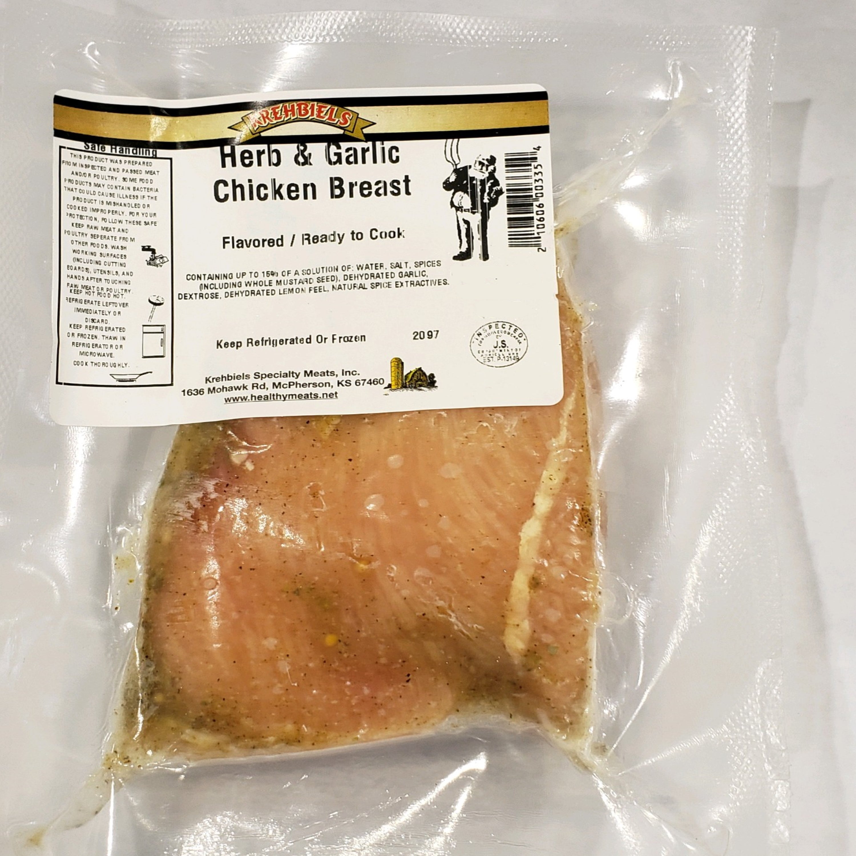 Herb & Garlic Chicken Breast (10-12 Oz.) image 0