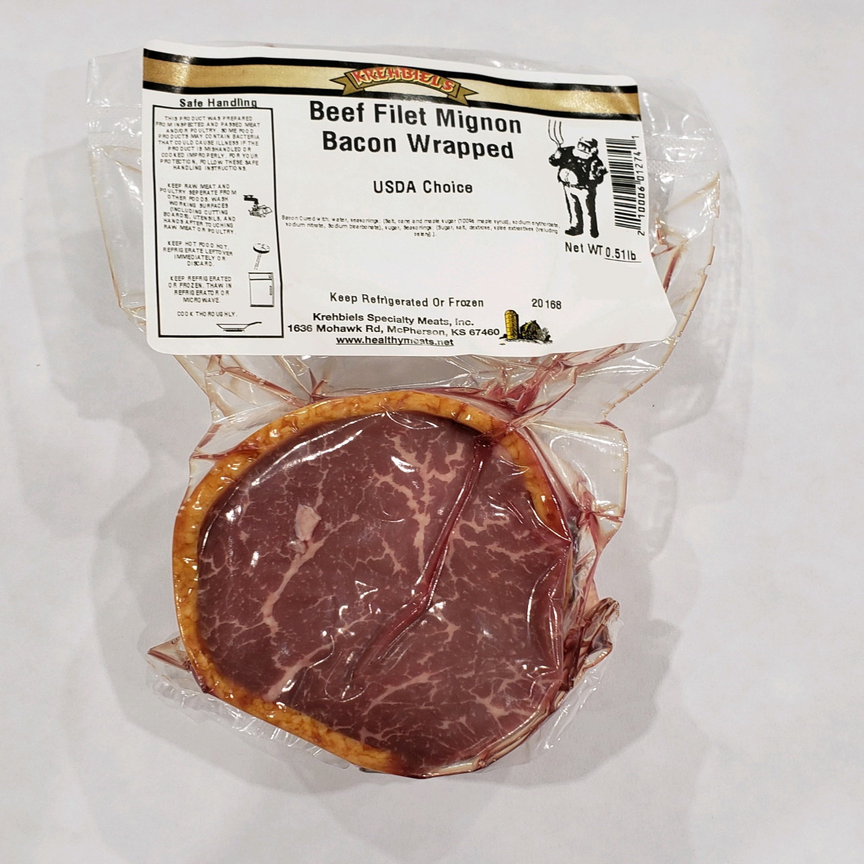 Beef Filet Mignon Bacon Wrapped (7-8 Oz.) image 0