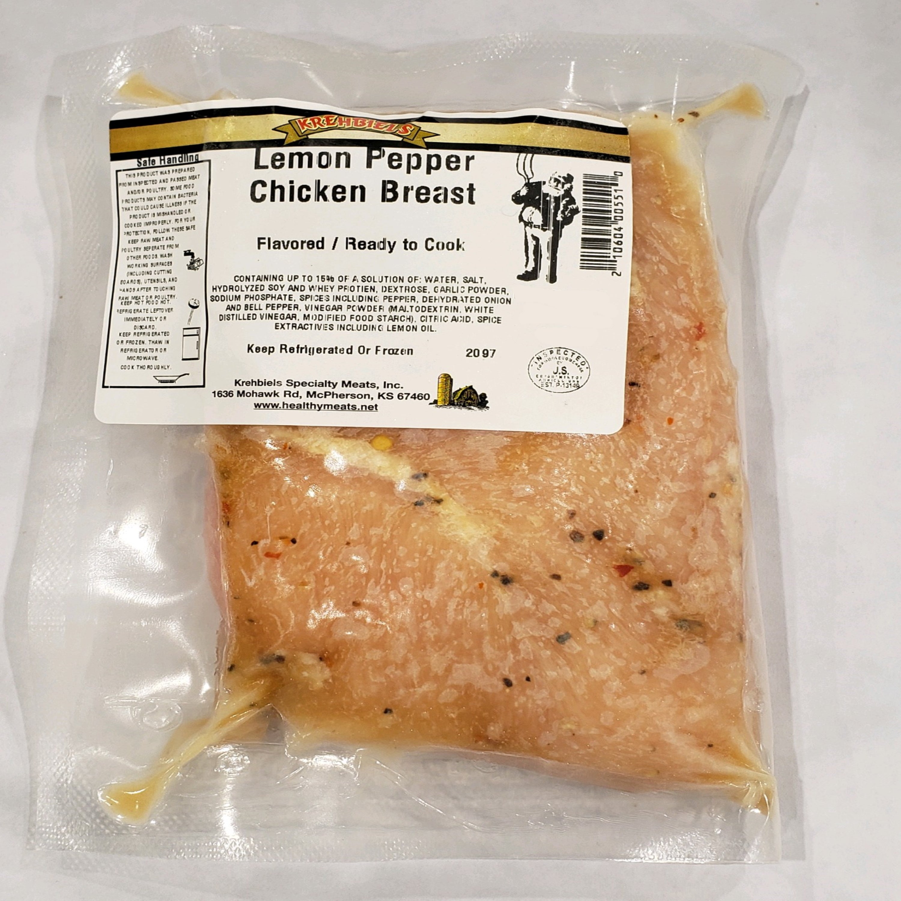 Lemon  Pepper Chicken Breast (10-12 Oz.) image 0