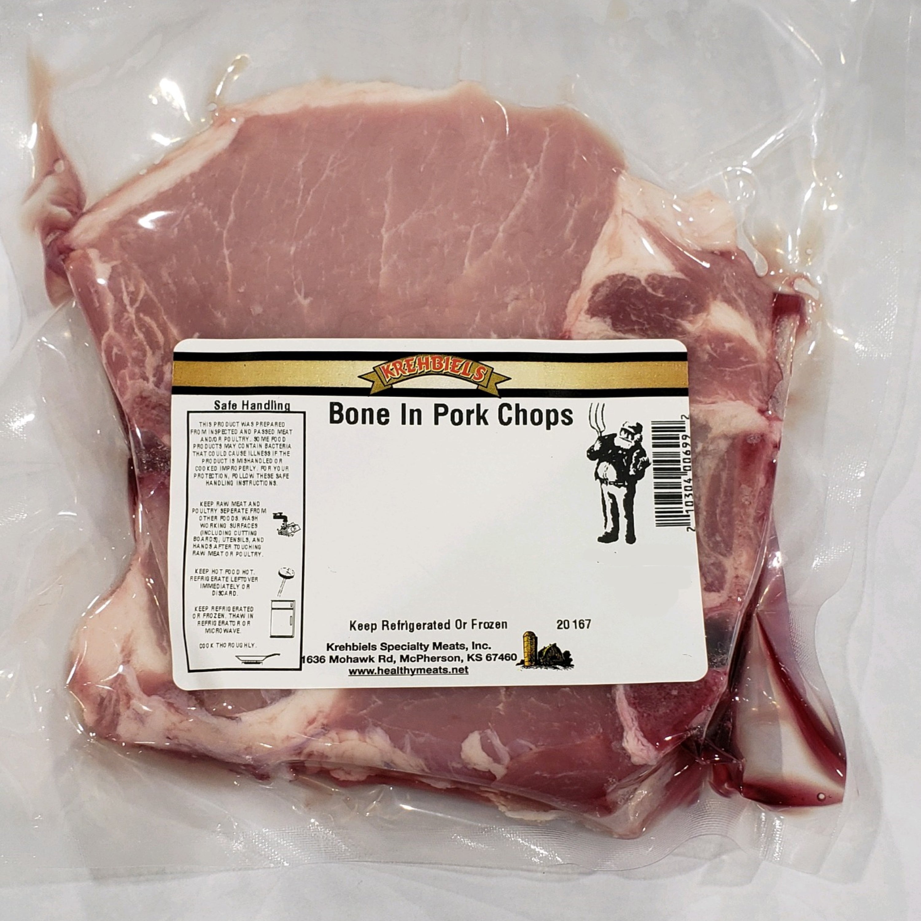Bone In Pork Chops (2 per pkg.)-(1.00-1.25 lbs.) image 0