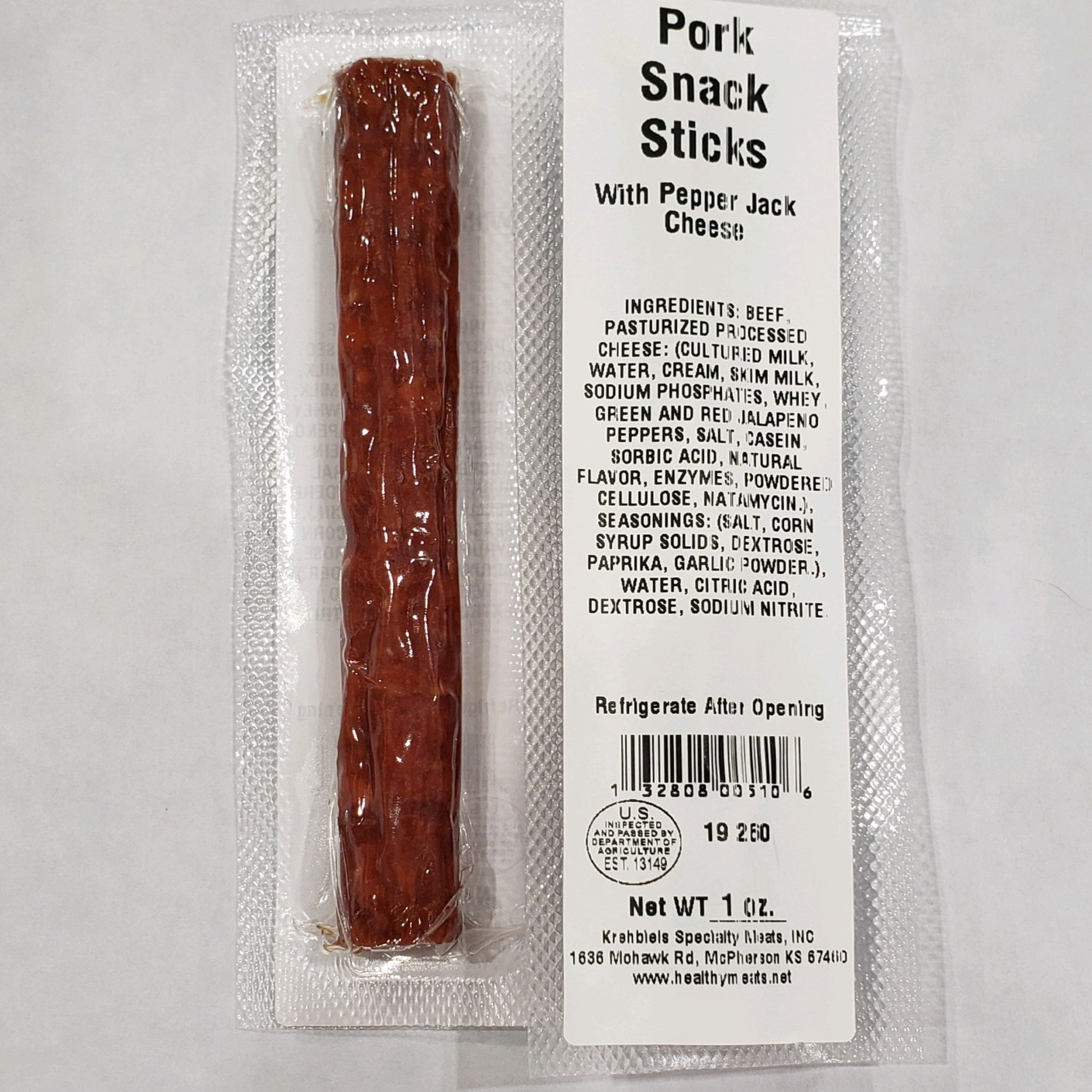 Pork Snack Sticks-With Pepper Jack Cheese (1 Oz.) image 0