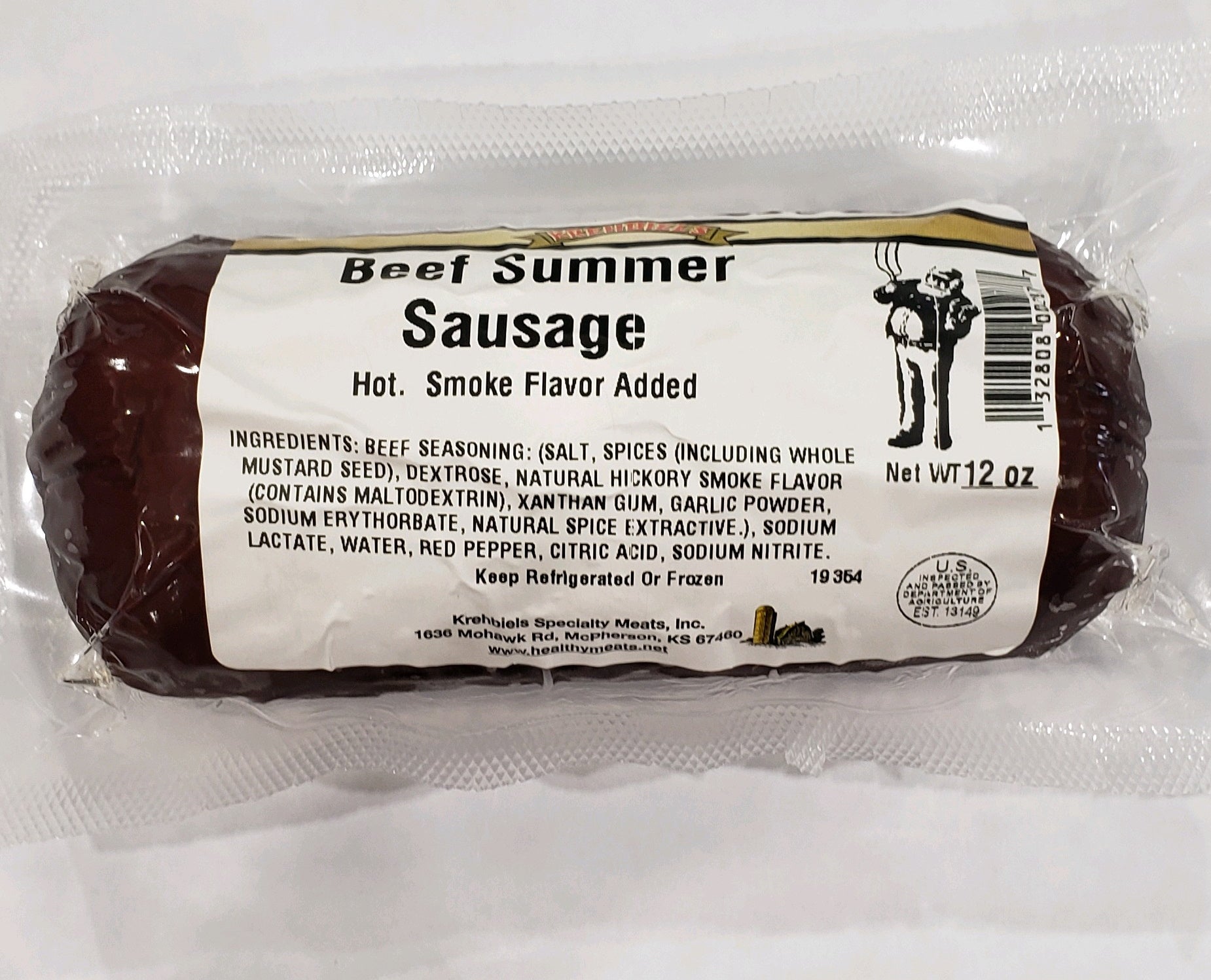 Beef Summer Sausage-Hot (12 Oz.) image 0