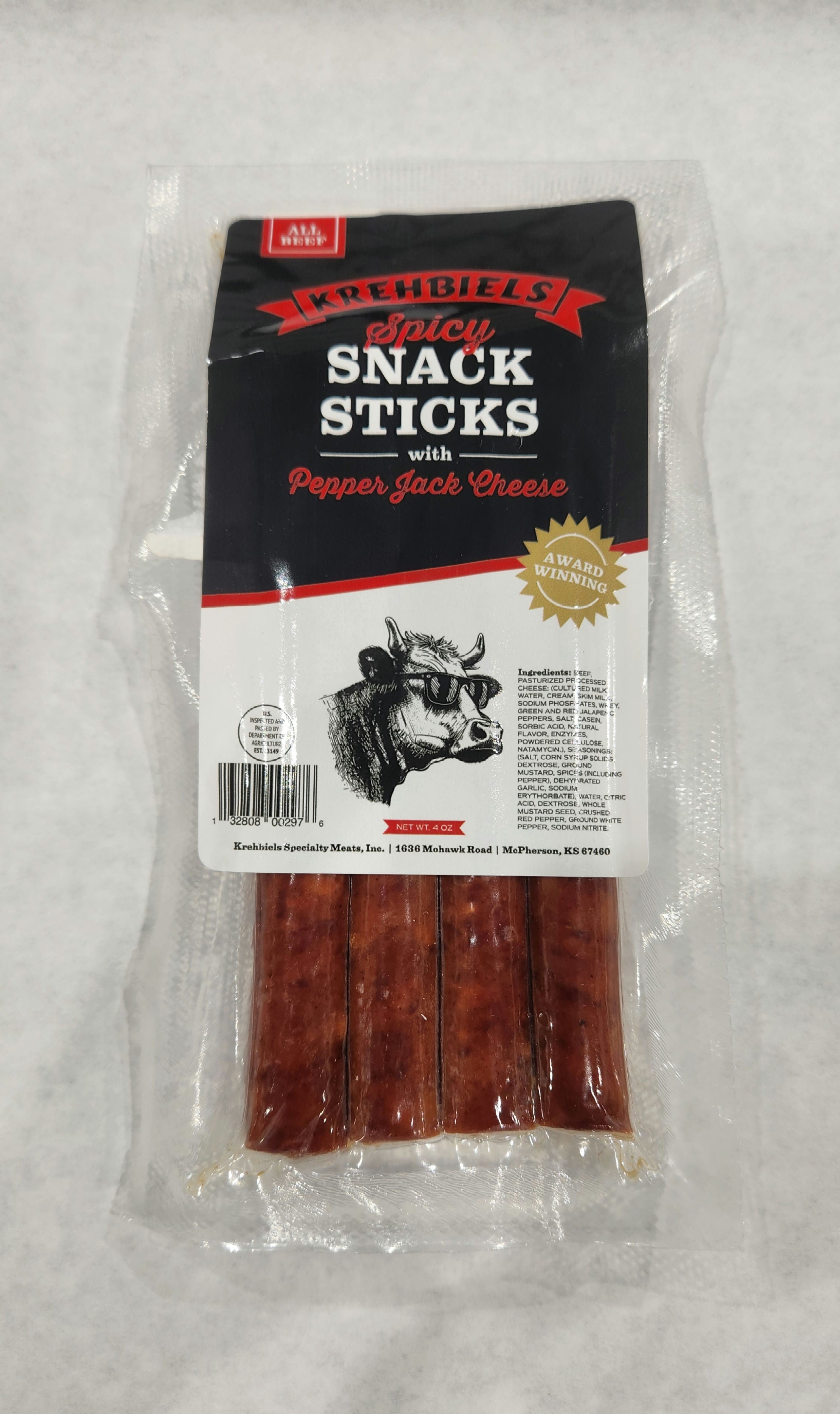 Beef Snack Sticks - Spicy (4 Oz.) image 0