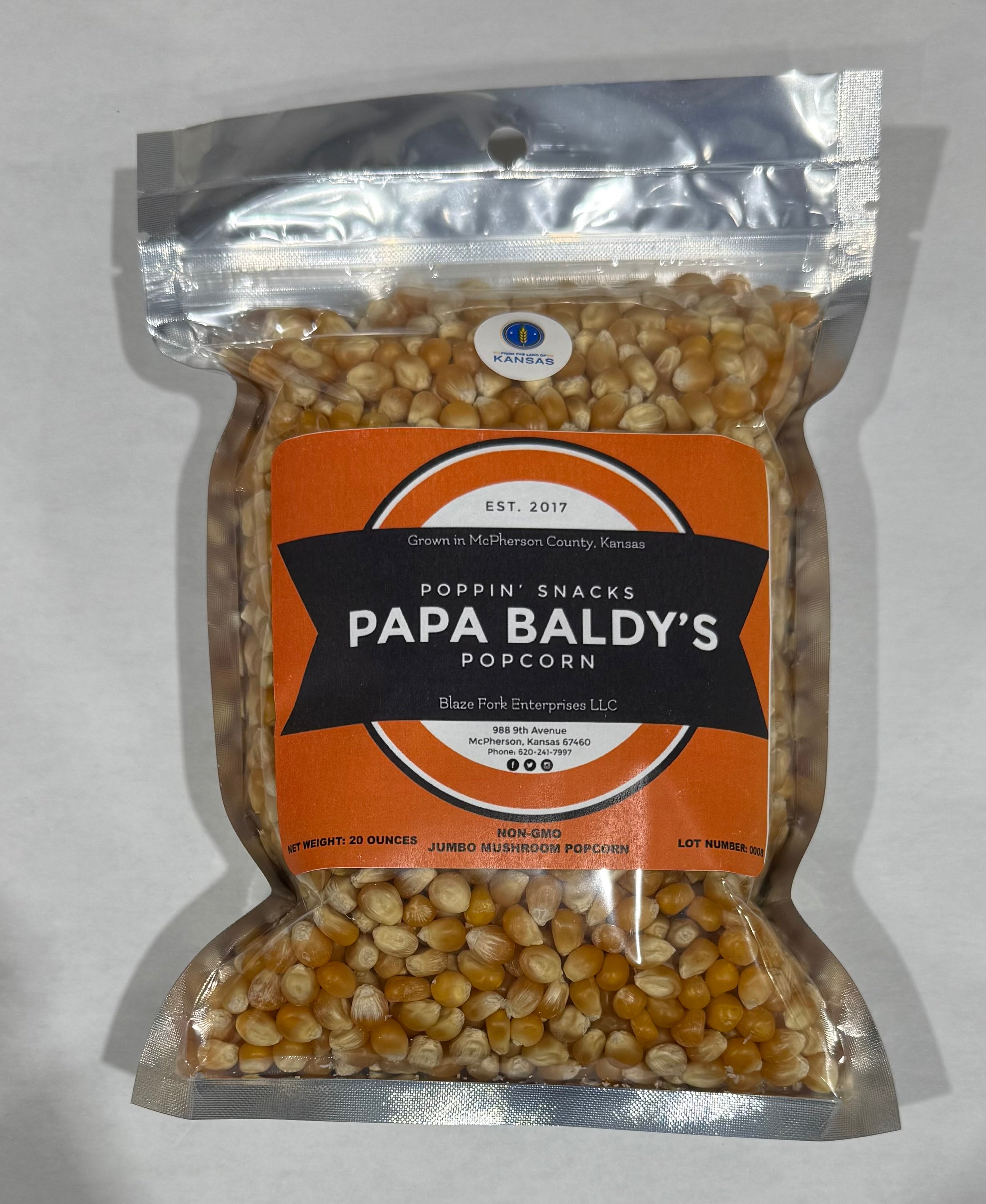 Pappa Baldy's Popcorn-20 Oz. image 0