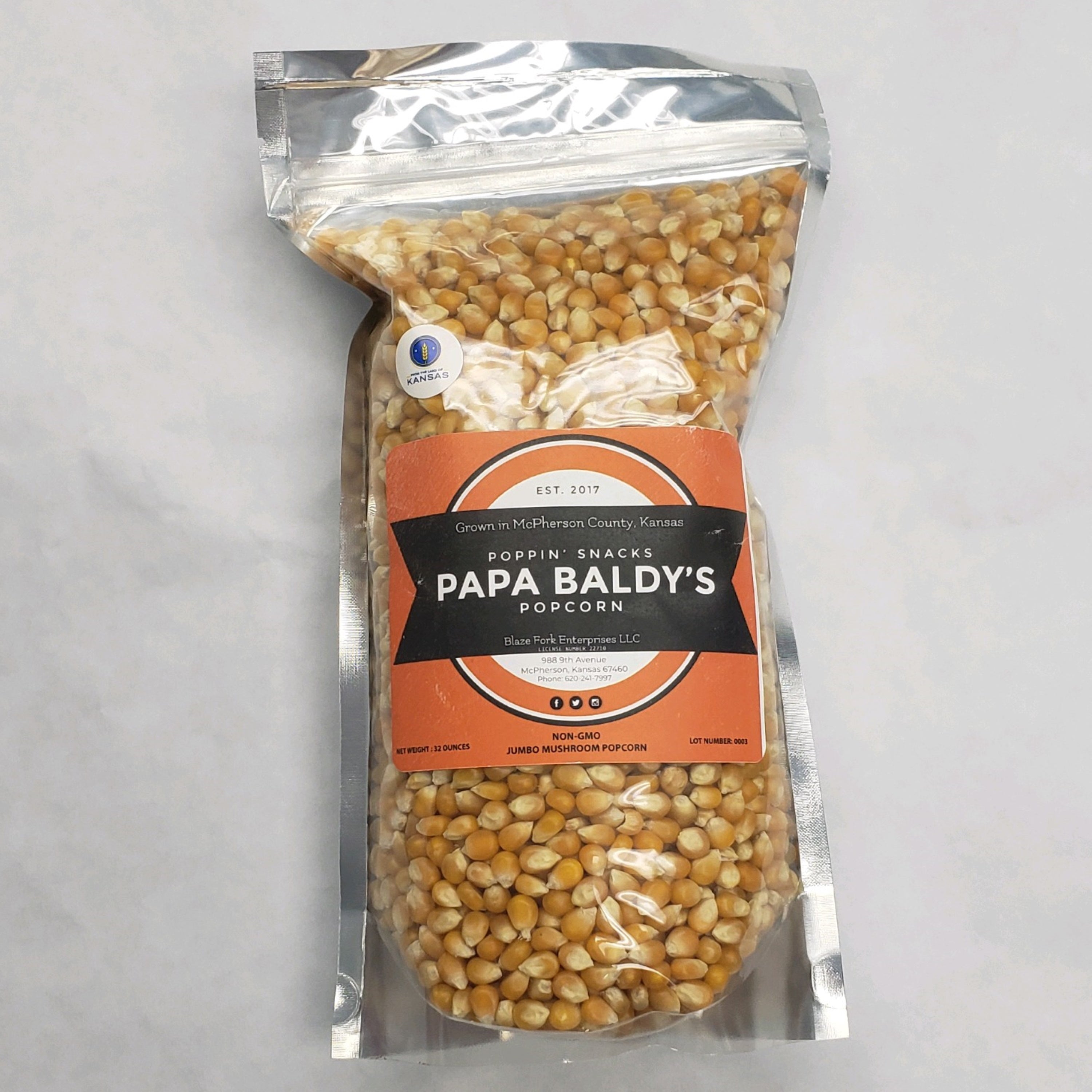 Pappa Baldy's Popcorn-32 Oz. image 0