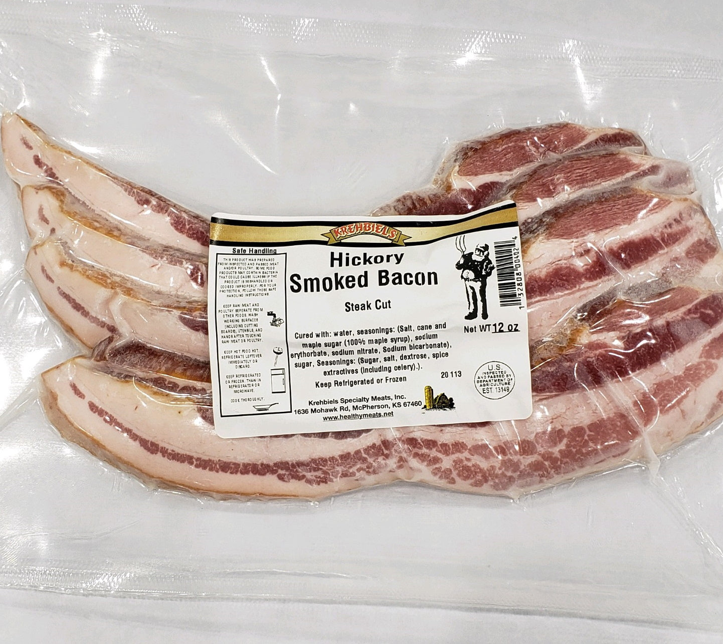 Hickory Smoked Bacon-Steak Cut image 0