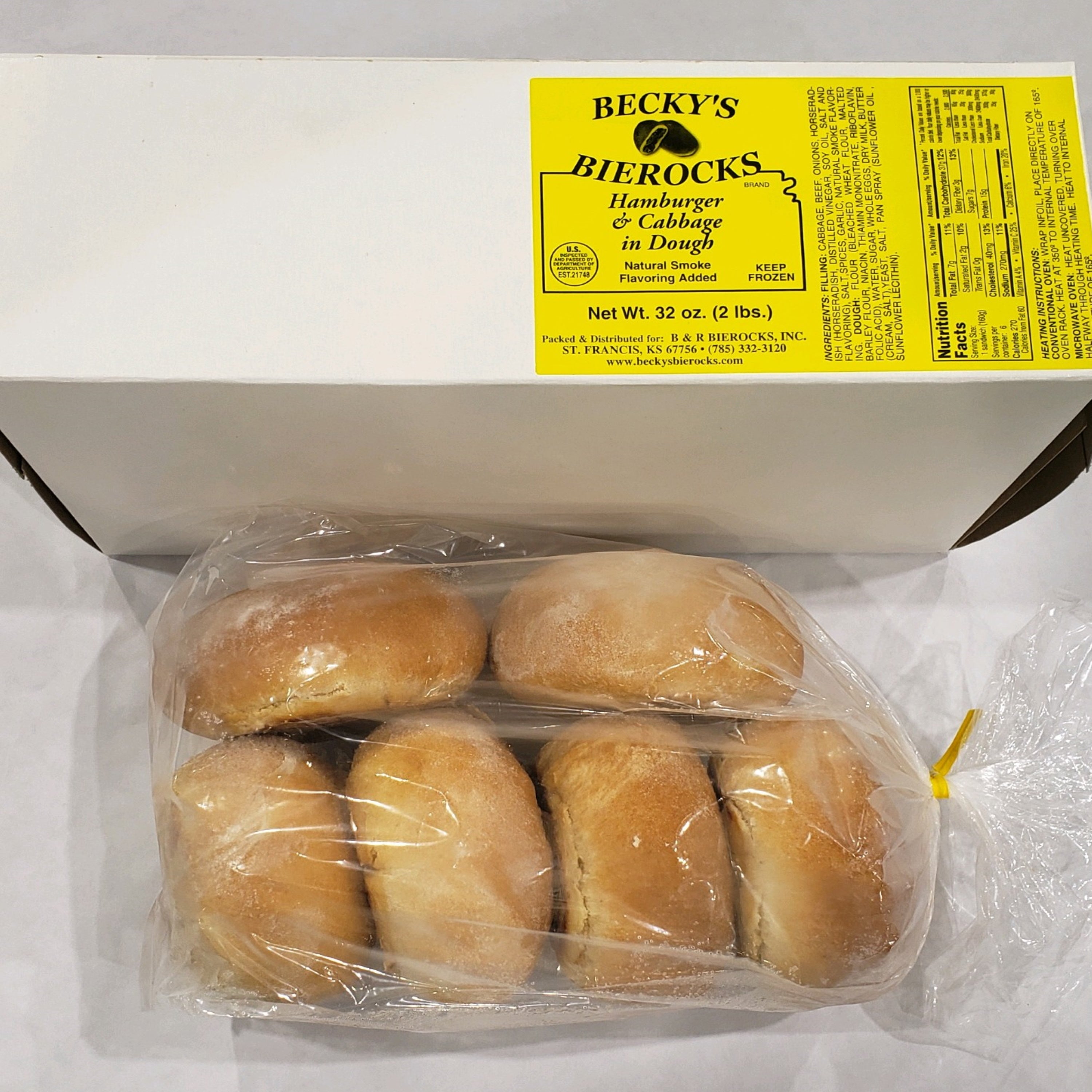 Hamburger & Cabbage Bierock-No Cheese image 0