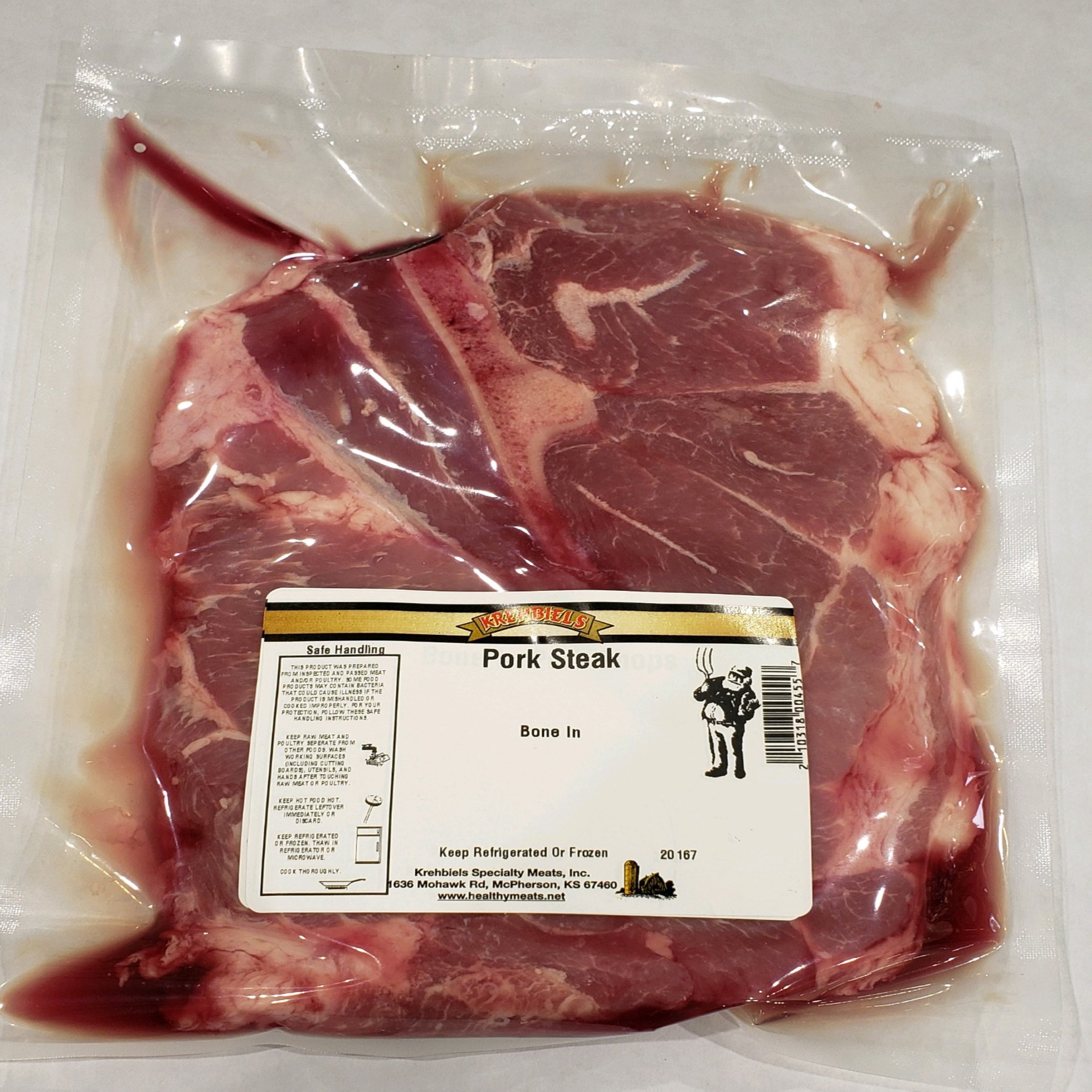Pork Steak (Bone In)-(1.00-1.25 lbs.) image 0